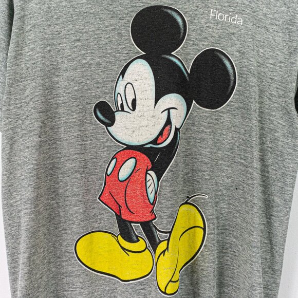 Y2K Sherry's Best Mickey Mouse Florida Distressed T-Shirt Size Small - Picture 3 of 10